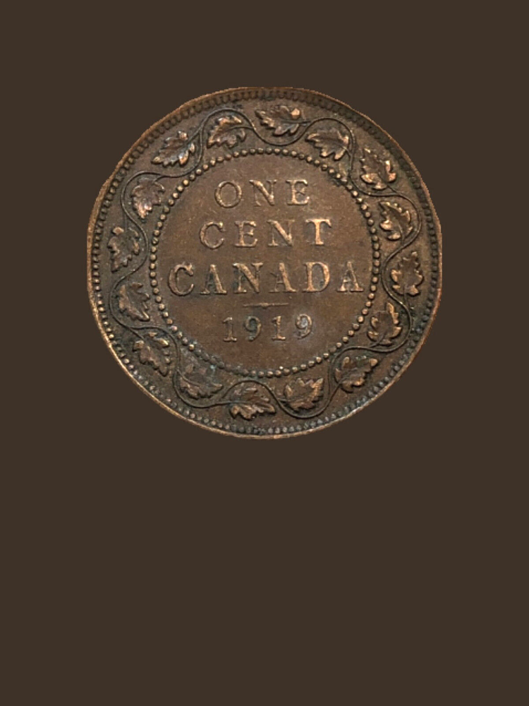 1919 Canada One Cent Coin - VF