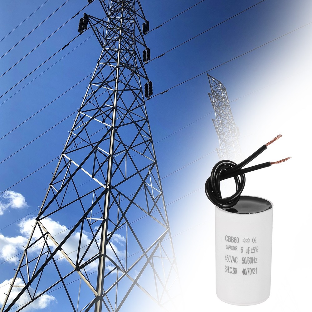 6uF CBB60 Running Capacitor Run Capacitors White