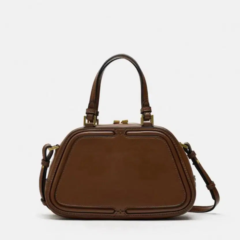 Zara Brown Bowling Bag