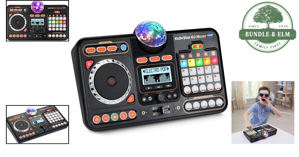 Kidi Star DJ Mixer - Engage Creativity with Bluetooth & Custom Mixing Fun!