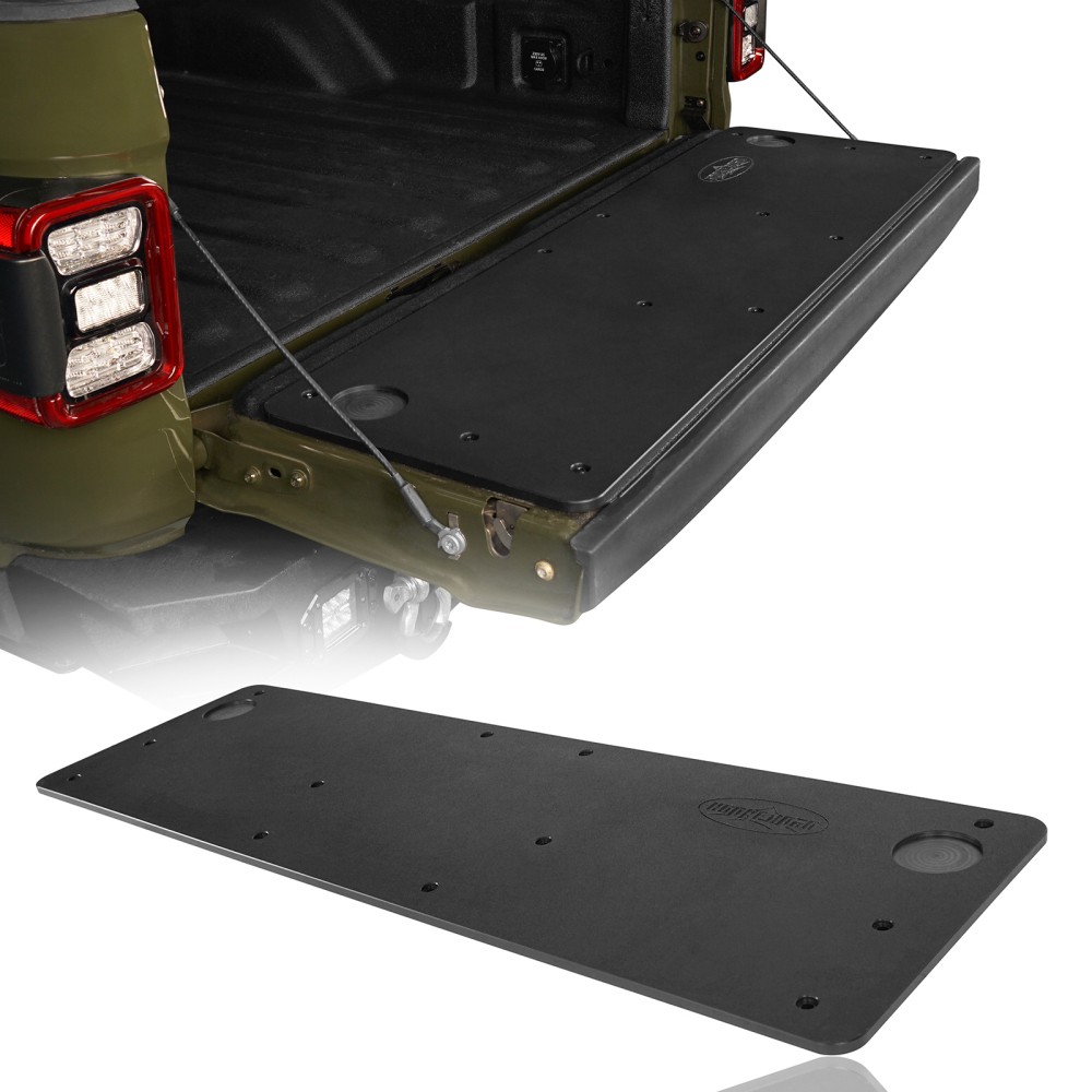 Rear Tailgate Board Black ABS Plastic Panel for Jeep Gladiator JT 2020-2026