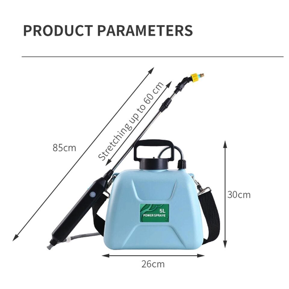 Battery Powered Backpack Sprayer Electric Back Pack Sprayer with 3 Spray Nozzles