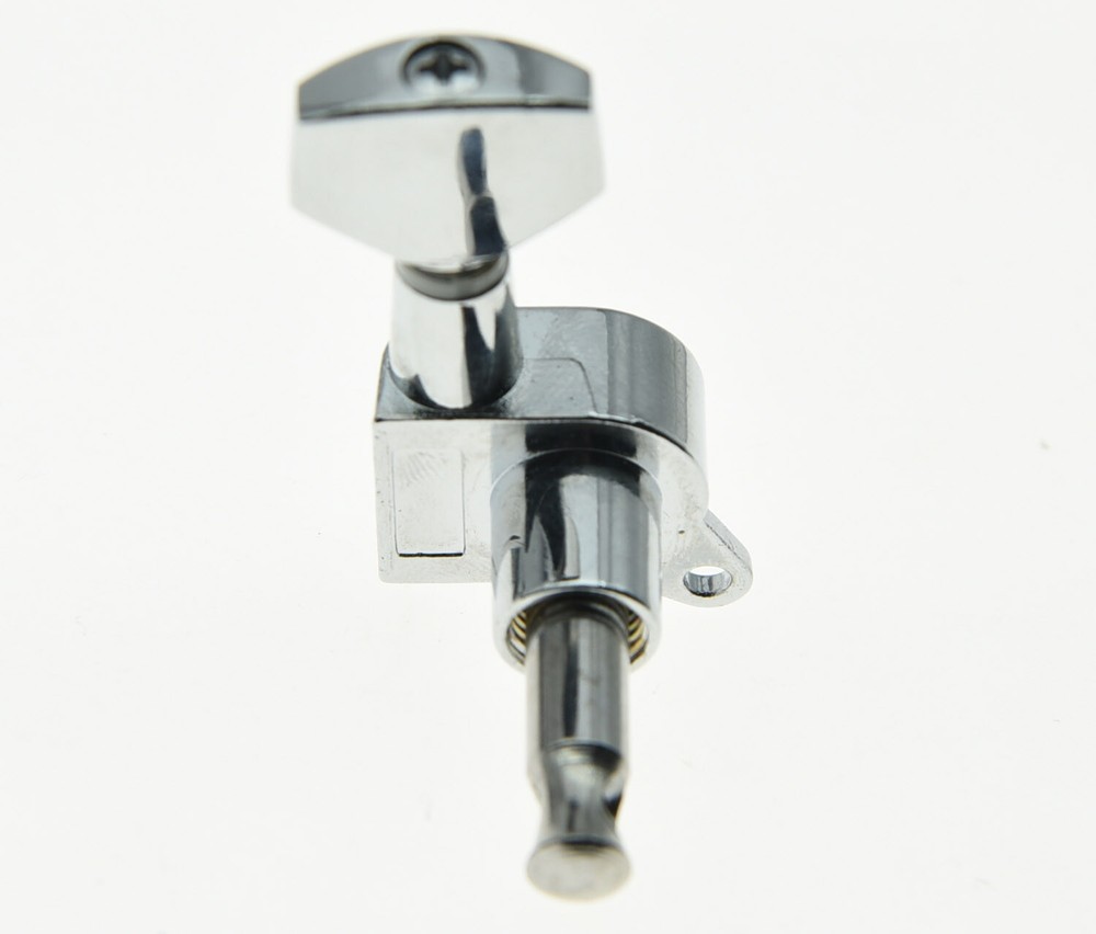 6 Inline Left Handed Tuners Machine Heads Chrome