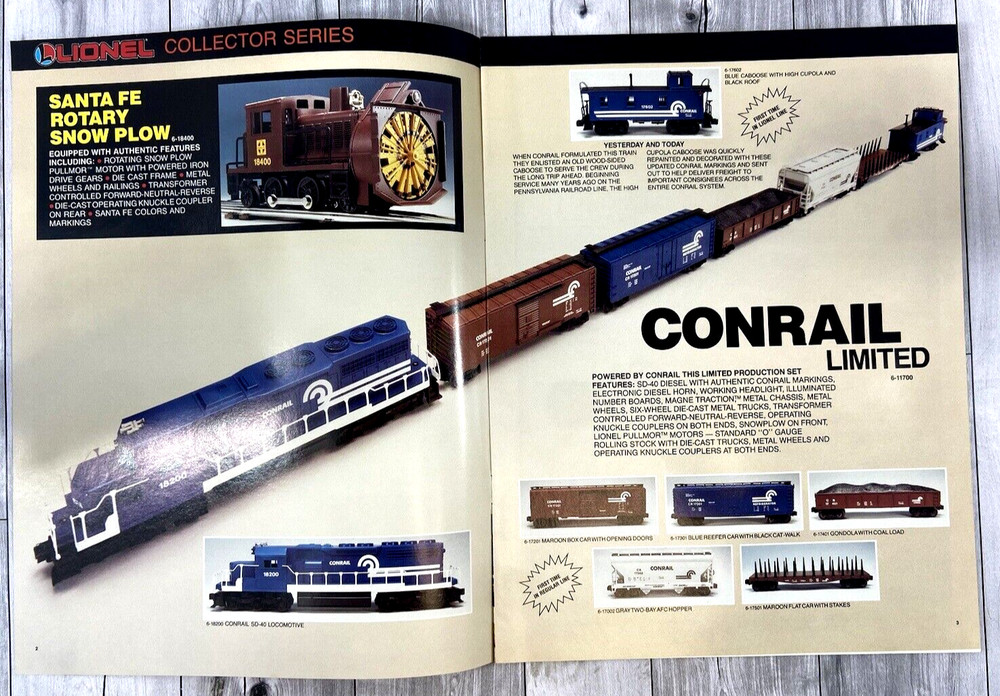 1987 Lionel Train Spring Preview Catalog & 1987 Electric Train & Access. Catalog