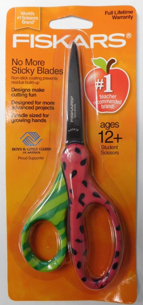 Fiskars 124582-1001 7" Student Precision Scissors Non-Stick Coating (assorted)