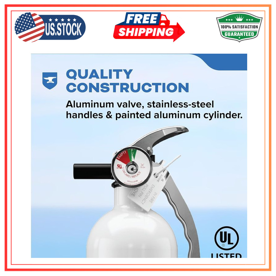 2 Pack Kidde Boat Fire Extinguishers, Single-Use 1A10BC, Reliable Safety