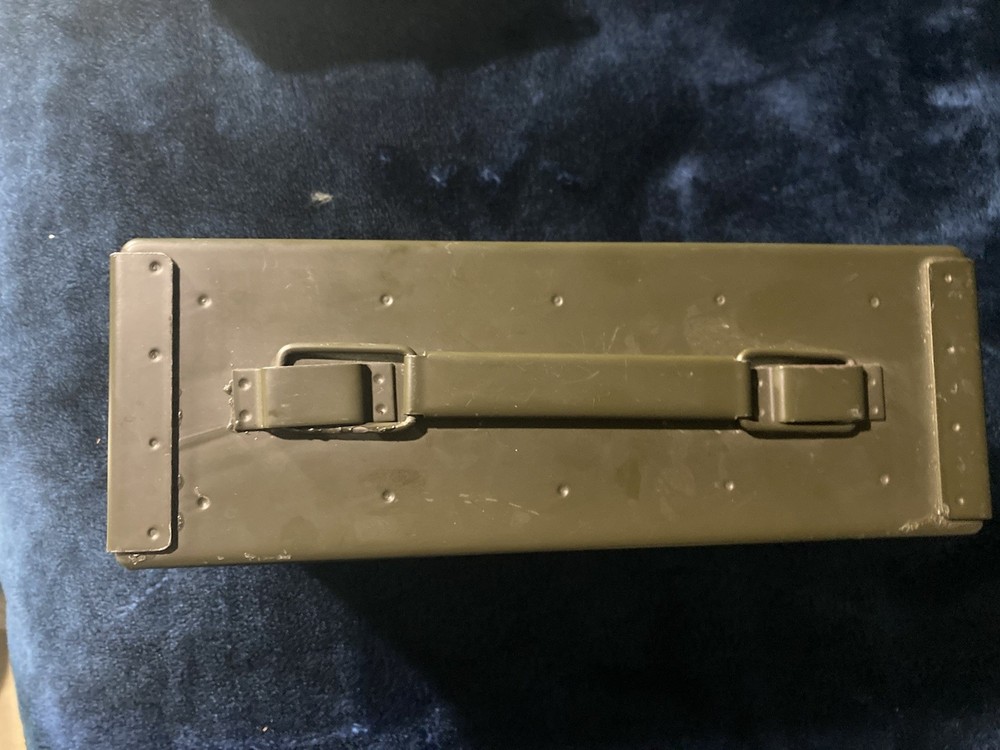 Metal Ammo Case Can – Green