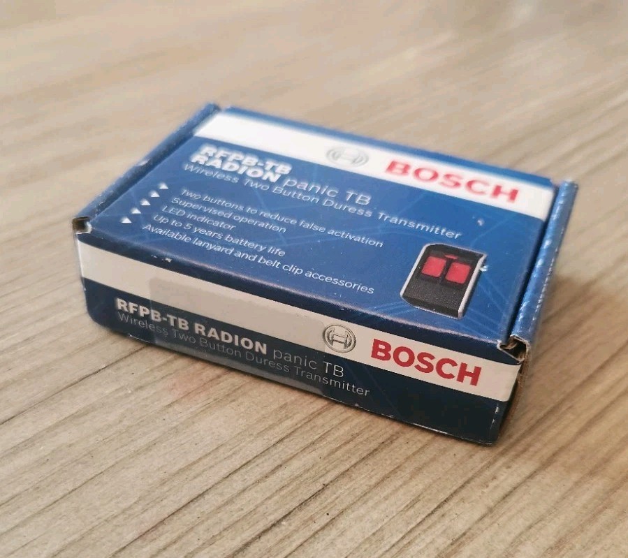 New! Bosch RFPB-TB RADION Wireless Panic Transmitter 2-Button