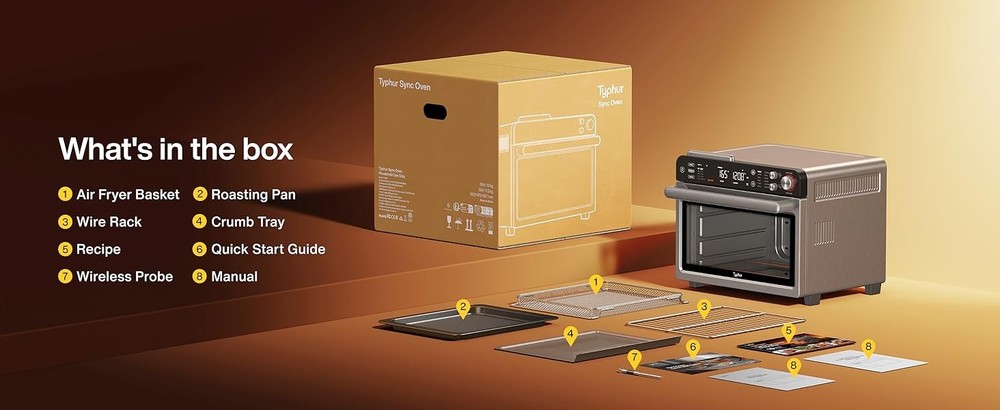 Typhur Sync Oven with Smart AI Wireless Meat Thermometer Probe