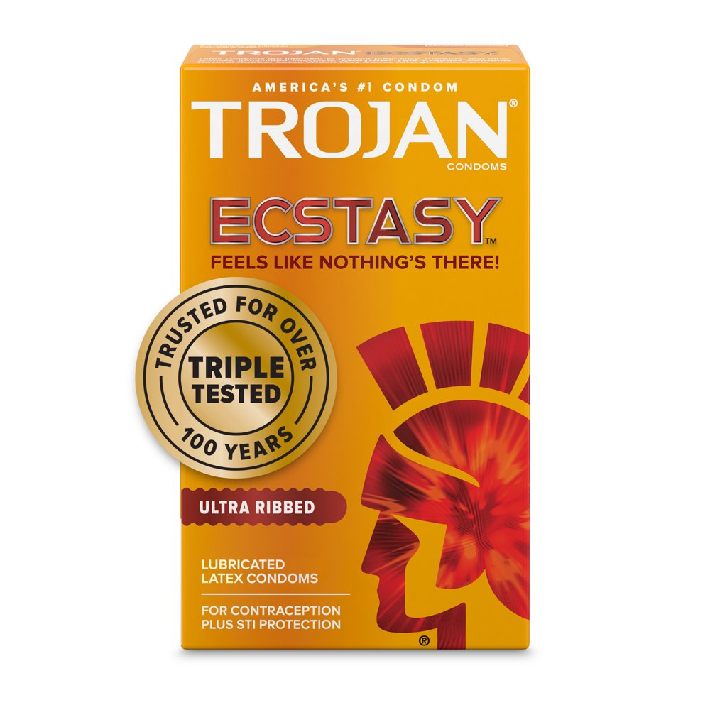 Ultra Ribbed Ecstasy Ribbed Condoms Value Pack, 26 Count
