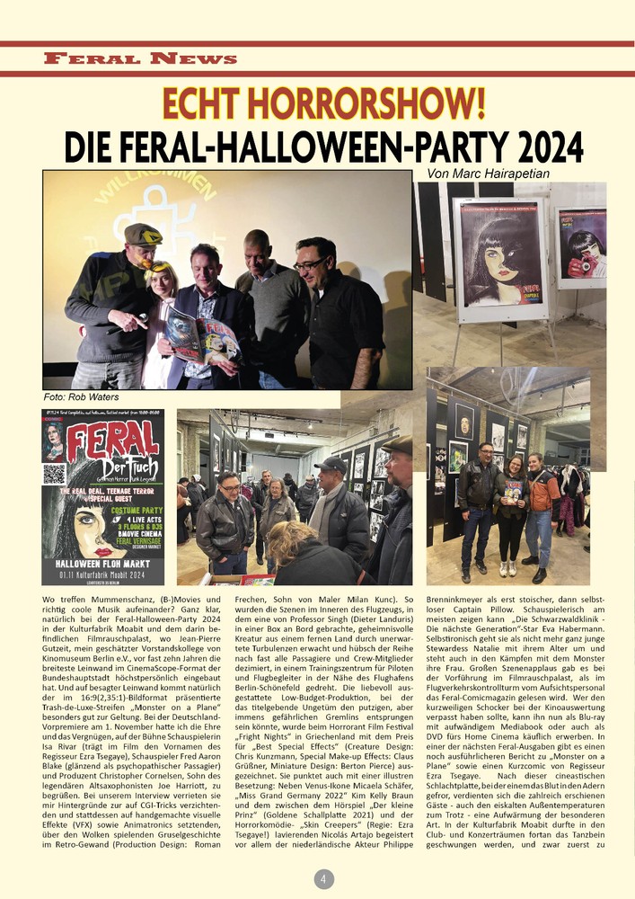 Feral #10 - German Edition SW Horror Comic - Ester Cardella