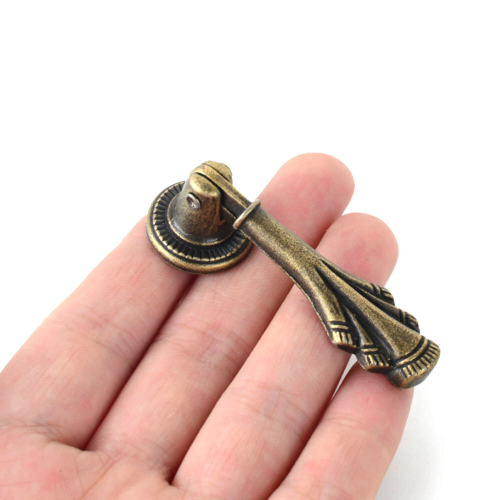 2/5/10Pcs Retro Drop Pull Handle Cabinet Pulls Kitchen Cupboard Door Drawer Knob