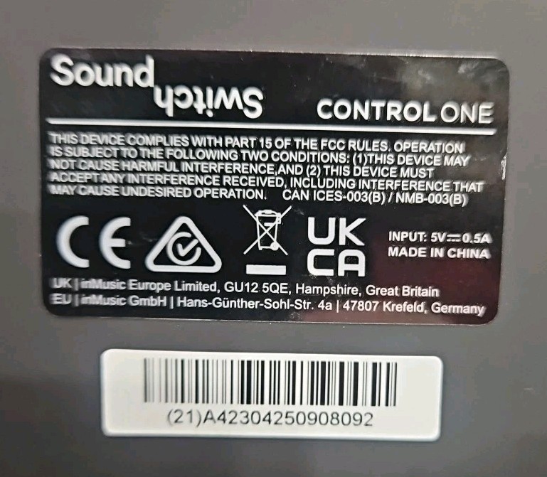 SoundSwitch Control One Professional Lighting Controller - READ