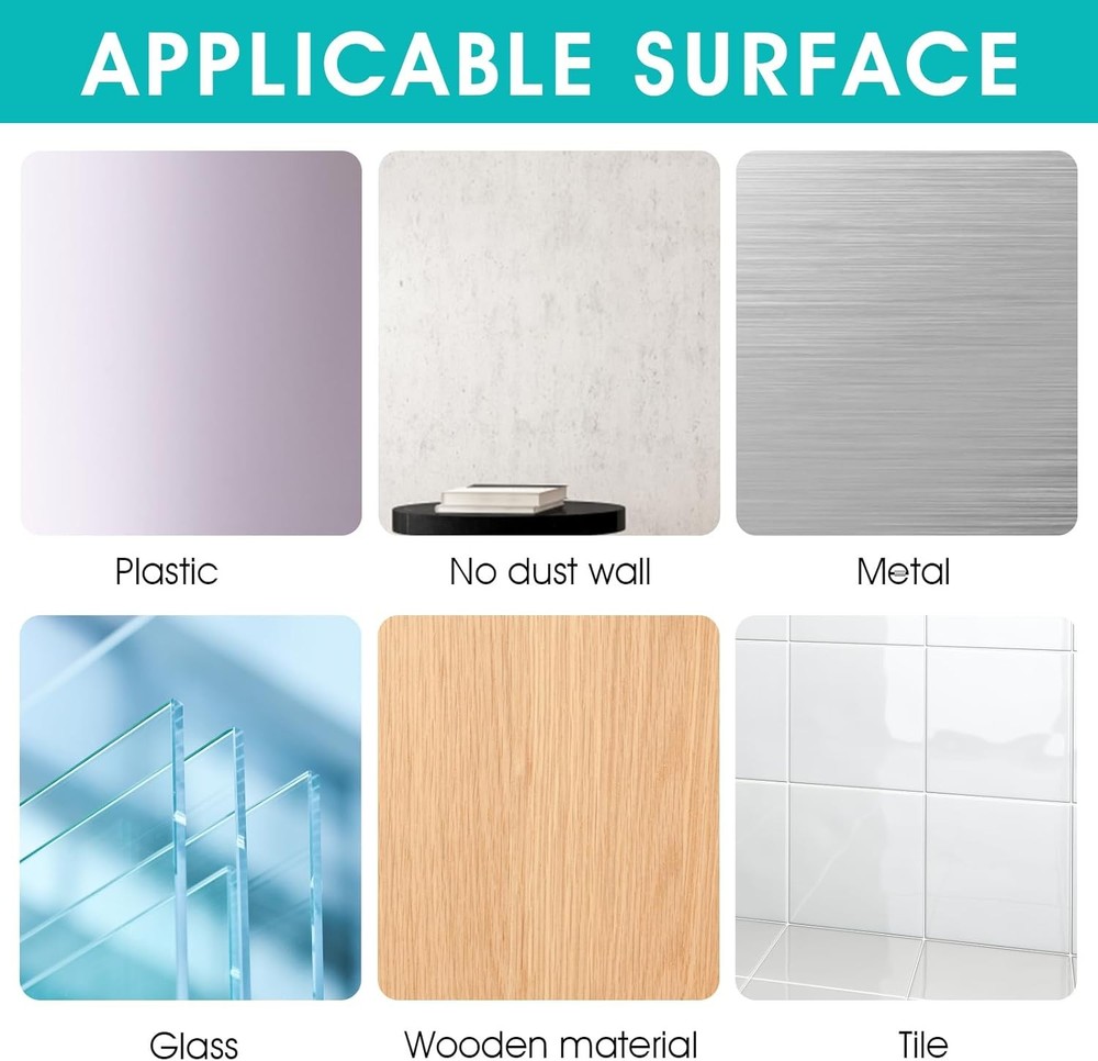 4 Pack Shower Caddy Adhesive Replacement, Strong Adhesive Sticker Hooks for Corn