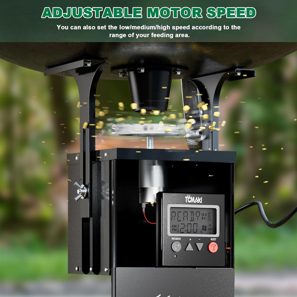 Game Feeder Digital Timer, Deer Feeder Timer, 6V/12V Kit for Goat Feeding, 8 Fee