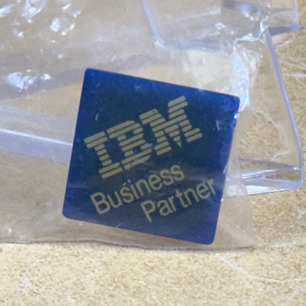 PIN __ Extremely Rare IBM BUSINESS PARTNER Pin _ Computer Era
