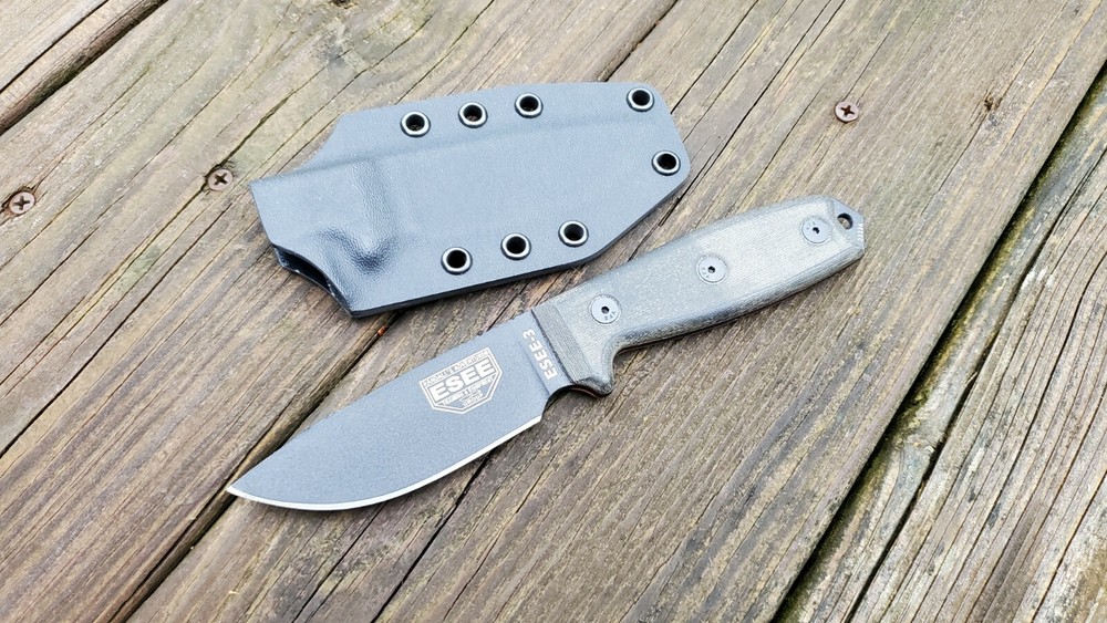 ESEE-3 Kydex Sheath Only, pancake style (Bk)