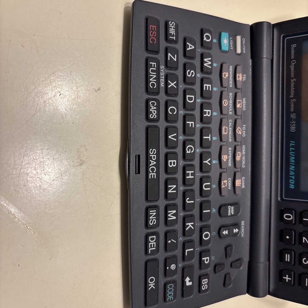 CASIO Business Organizer Scheduling System SF-5580 Illuminator /126KB