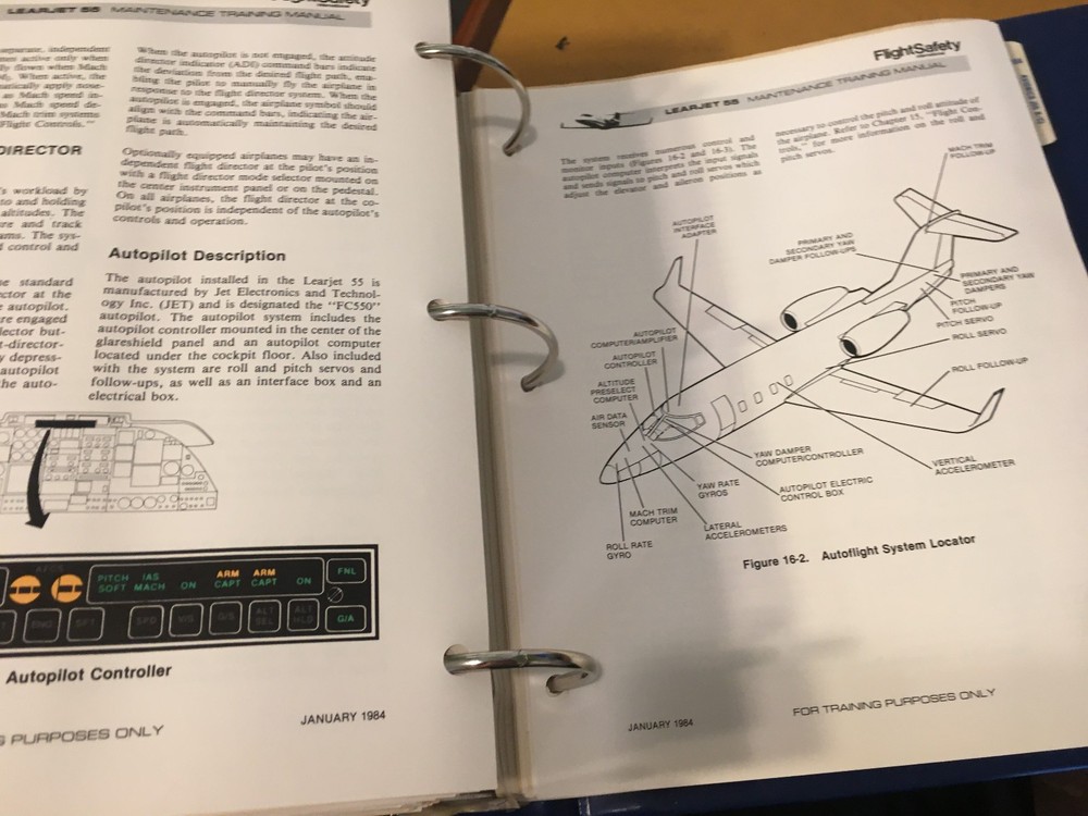 Learjet 55 Maintenance Training Manual