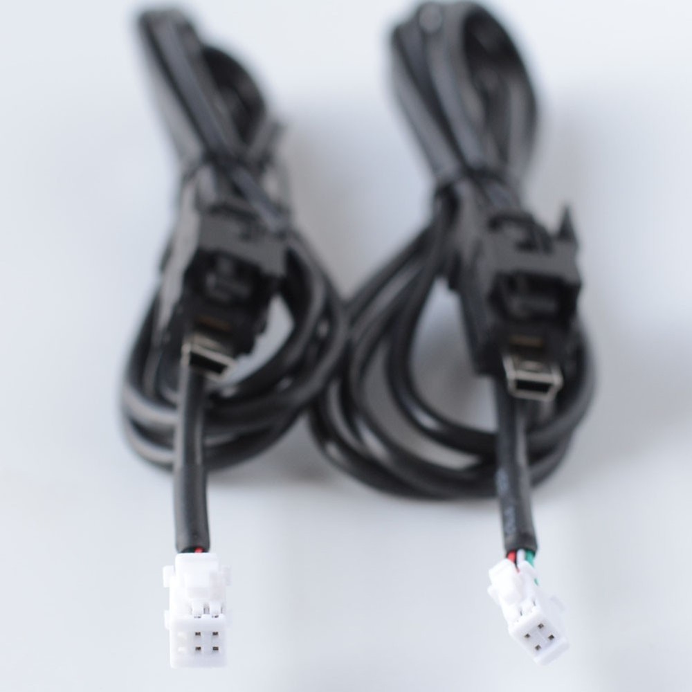 USB Adapter Cable for Android Radio 4 Pin 6 Pin USB Socket 100CM Black