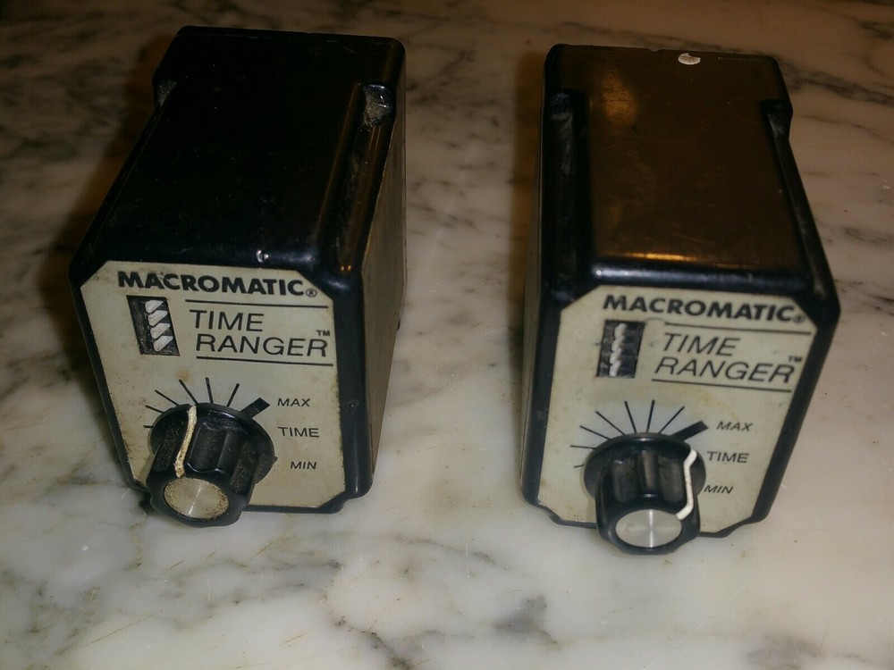 2pcs Macromatic SS 60522 Time Delay Relay, Programmable In: 120VAC/DC 10A 