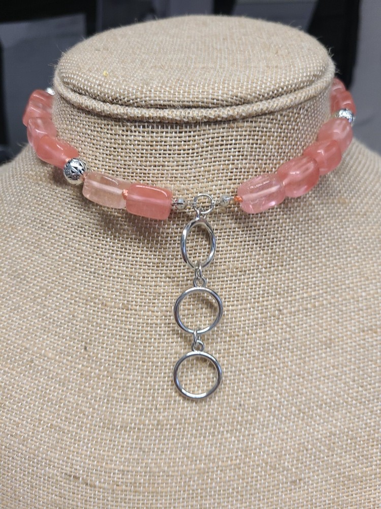 Cherry Quartz Choker Necklace