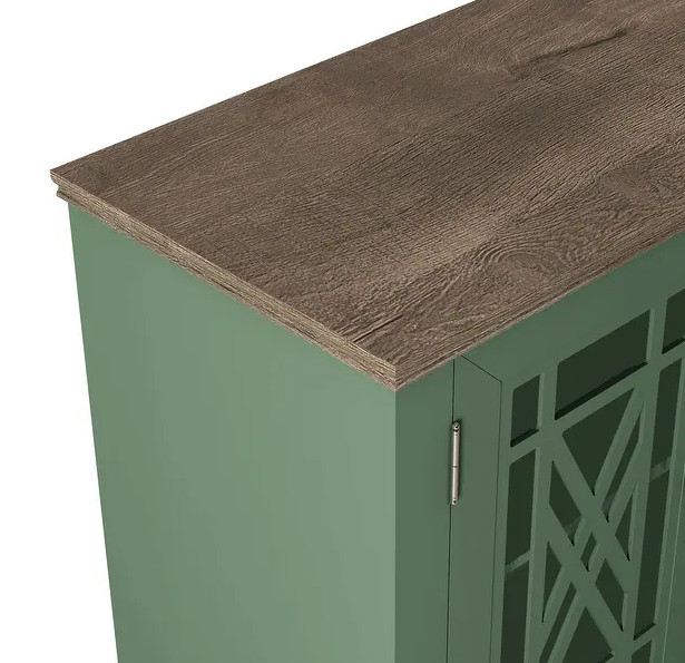 Cabinet Buffet Sideboard Storage Kitchen Doors Accent Room Shelves Dining Modern