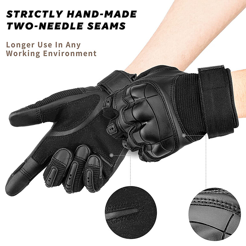 Safety Work Gloves Touch Screen Knuckle Protection for Construction Garden