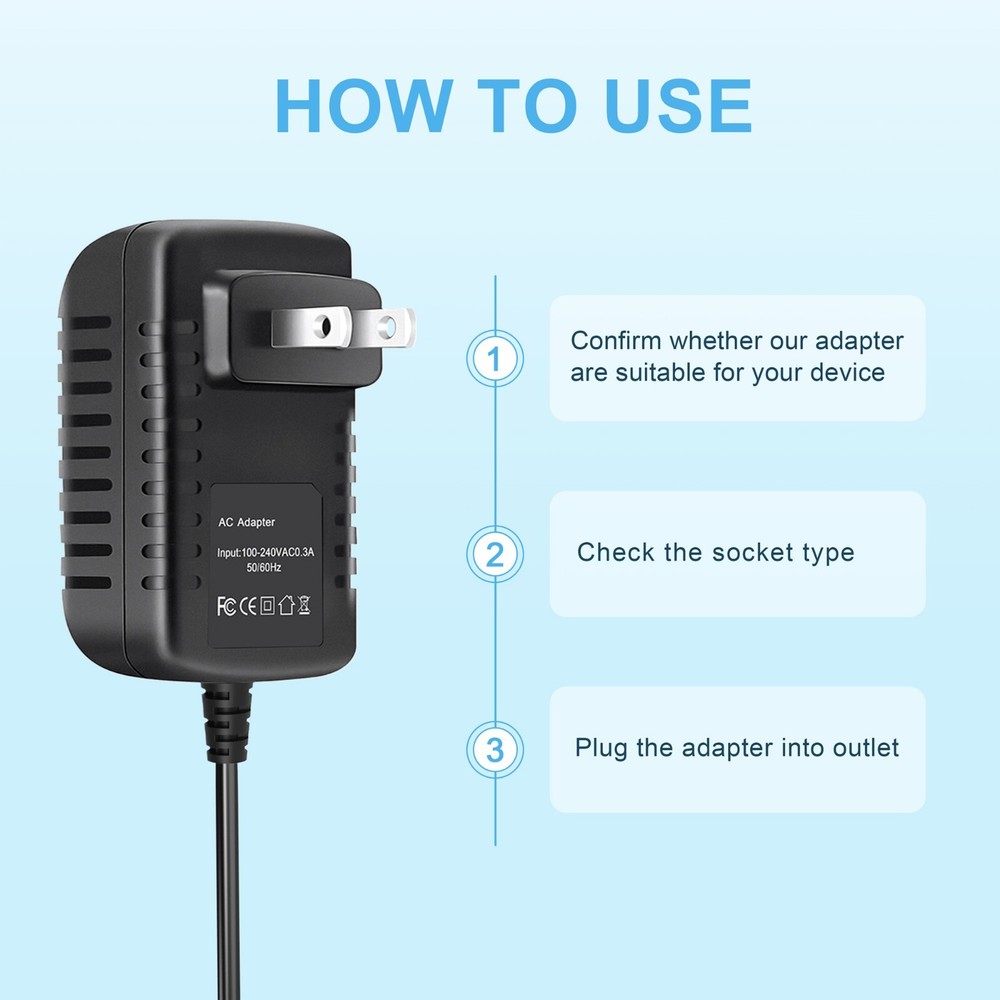 AC Adapter Charger For J7CV 800 Peak Amp Jump Starter