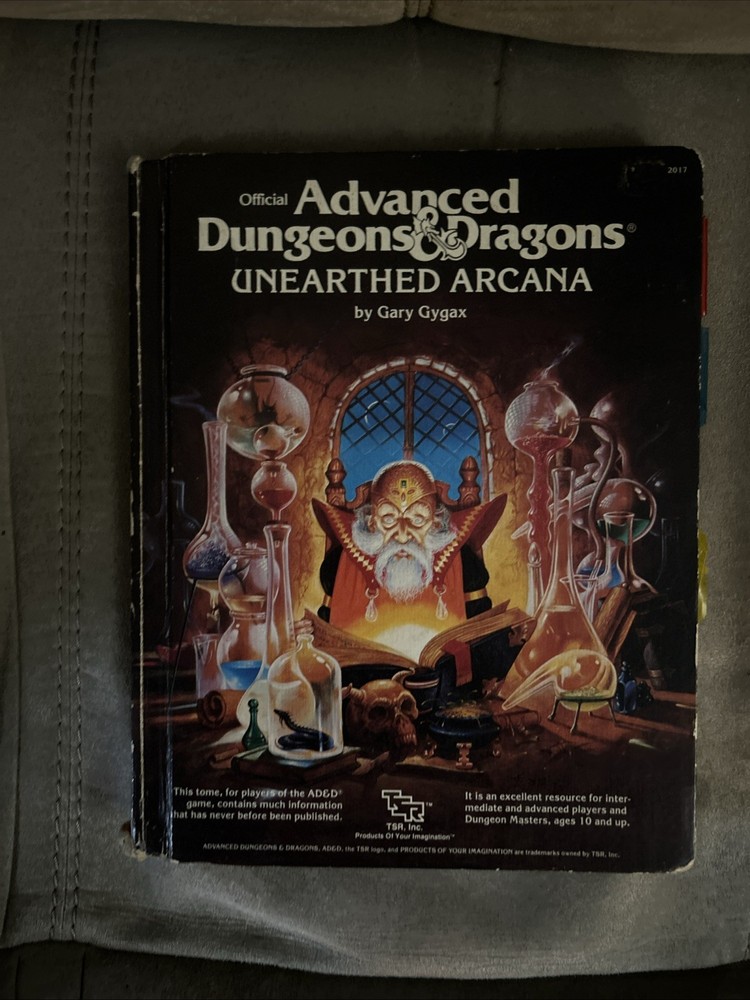 TSR Dungeons & Dragons Unearthed Arcana 1st Edition