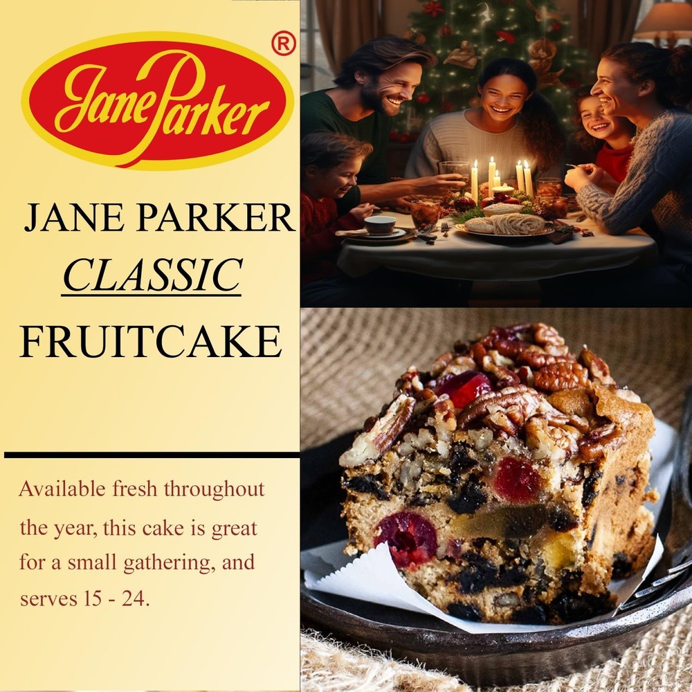 Classic Fruitcake 3lb Ring - 1930s Recipe, Packed w/ Fruit & Nuts