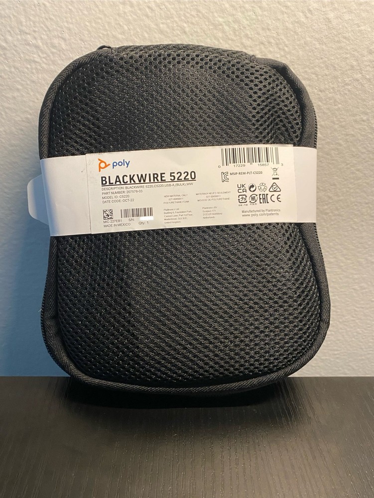 Poly Blackwire C5220 USB Stereo Headset 207576-03