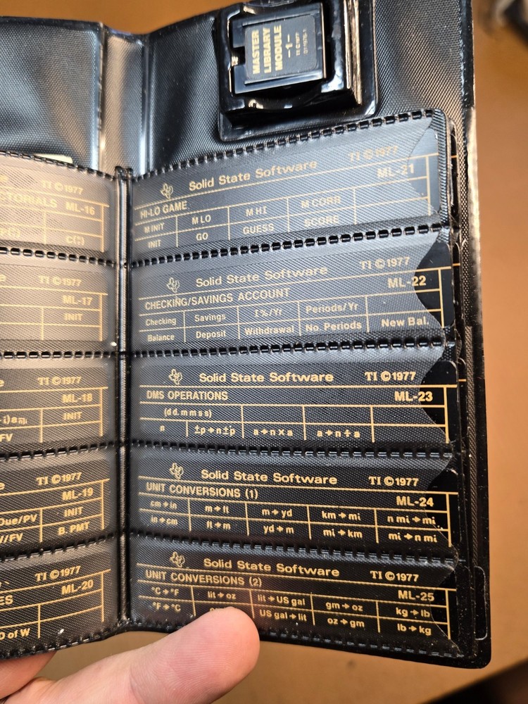 Texas Instruments Master Library Module & Cards for TI58 TI59 Calculator