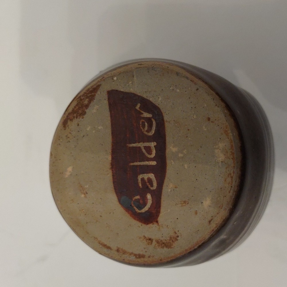 Samuel Calder Studio Art Pottery Sugar Cup Earthenware Matte Stoneware