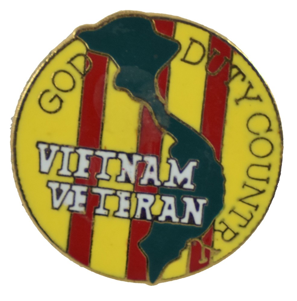 GOD DUTY COUNTRY HAT PIN