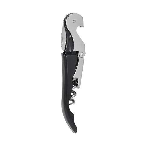 Double Hinged Waiter Style Corkscrew - Black