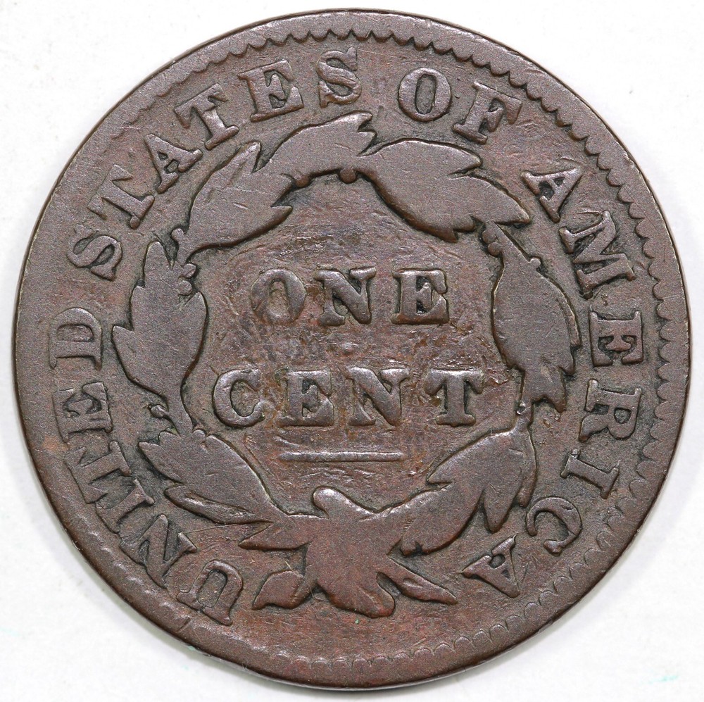 1833 1c Matron Head Large Cent