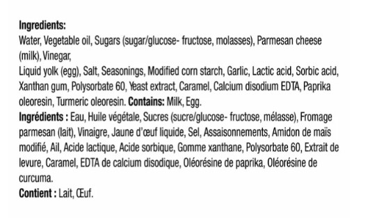 Kraft Creamy Caesar Salad Dressing, 425ml