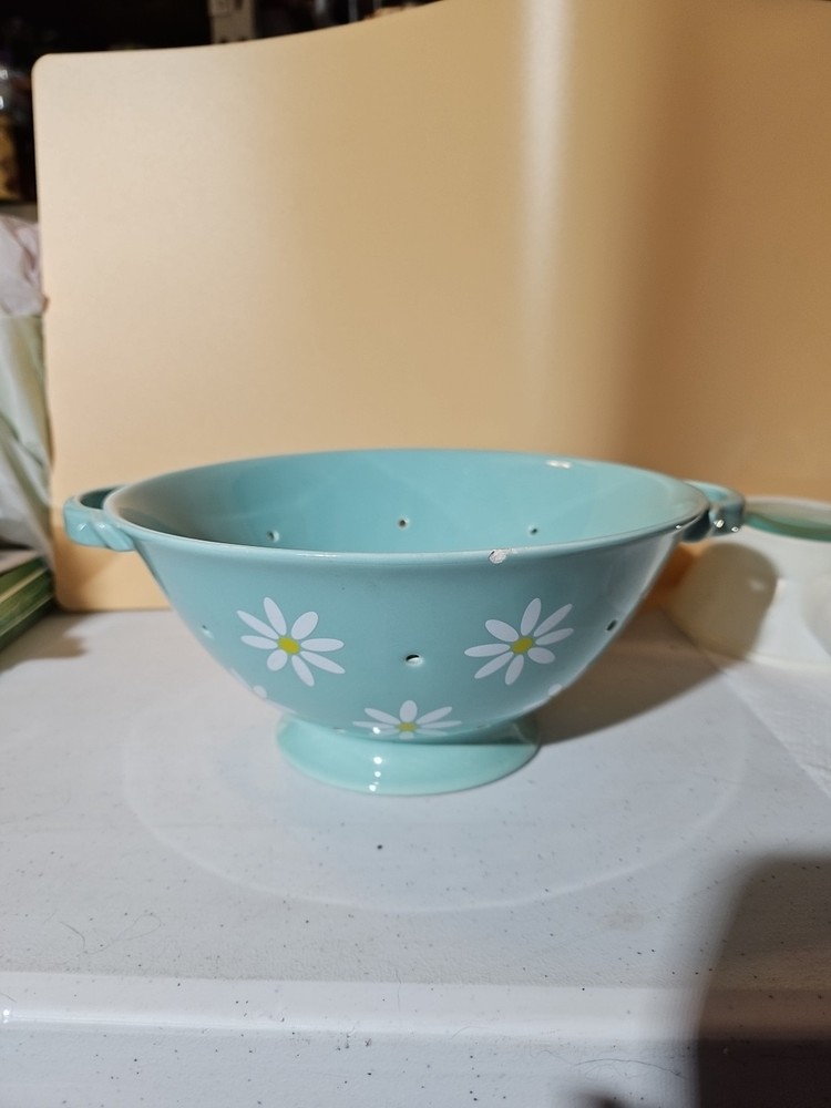 Mint Green Ceramic Colander By Teleflora