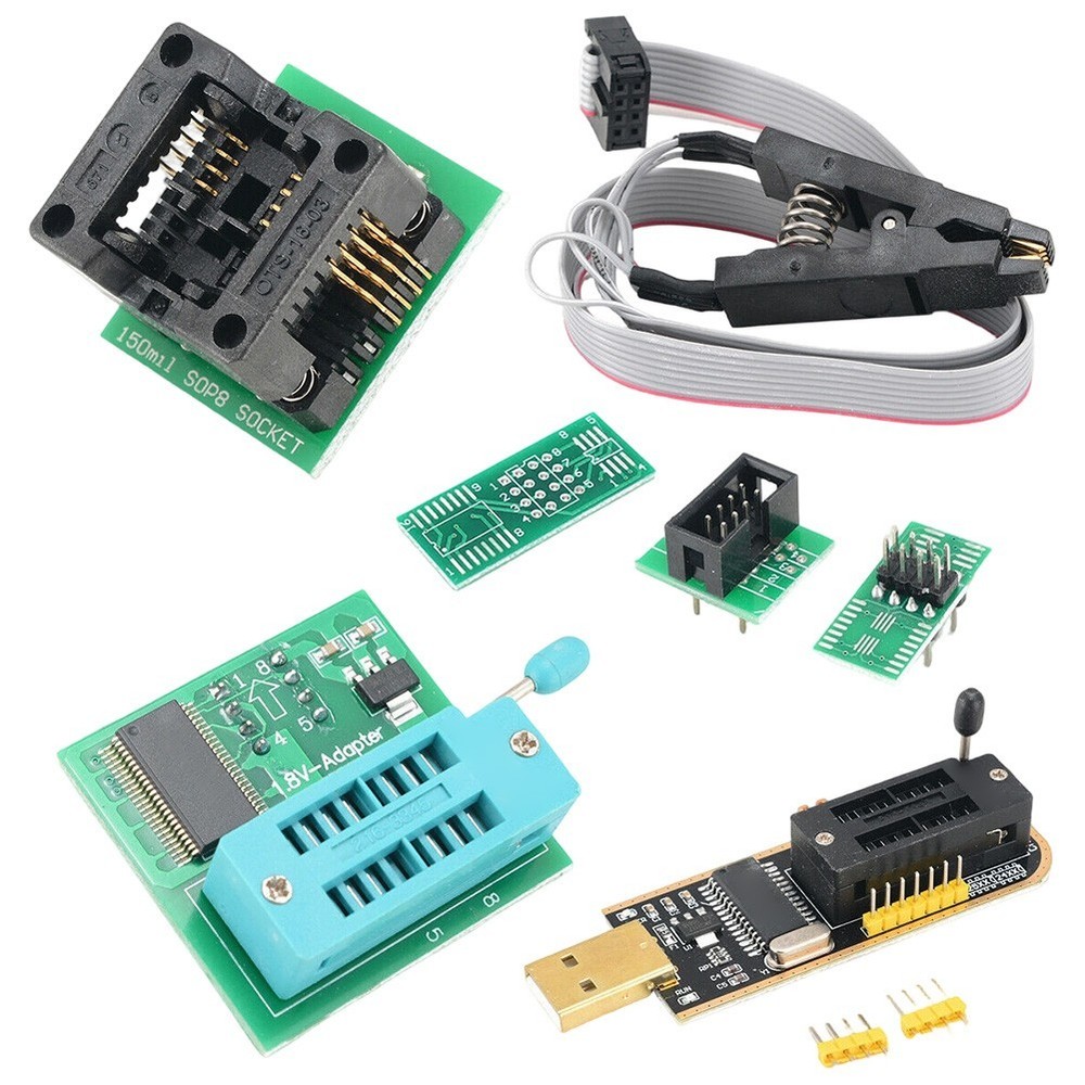 USB Programmer CH341A Programmer 24/25 Series Chip Support 3.3V-5V Voltage Range