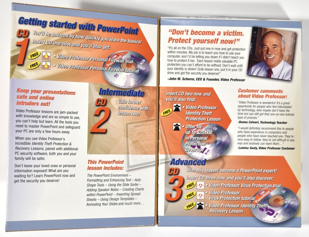 Video Professor Learn Excel, Learn PowerPoint plus PowerPoint Book