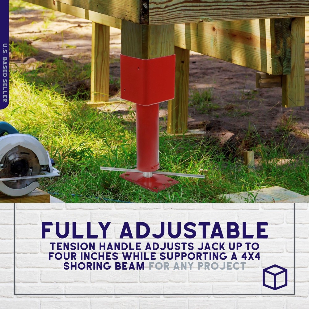 Screw Jack Post 1 Pack - Temporary House Jacks for Leveling 4x4 Crawlspace Ba...