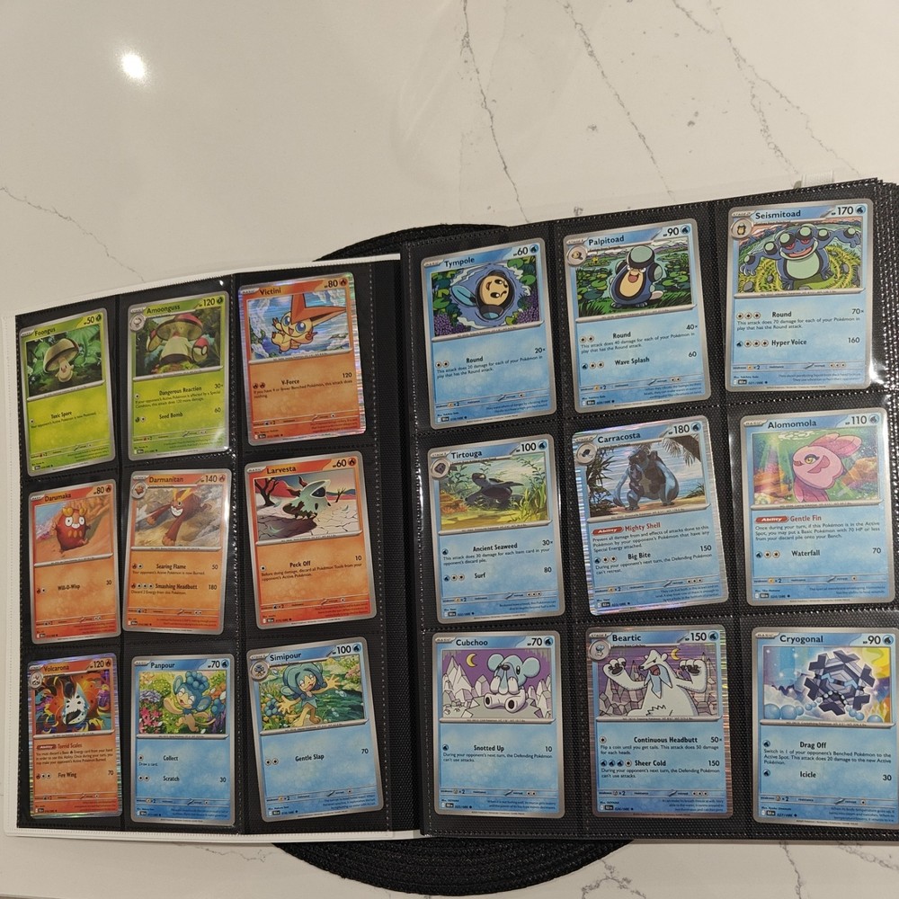 Black Bolt & White Flare Complete Base Set bundle x172 cards with EX's & binder