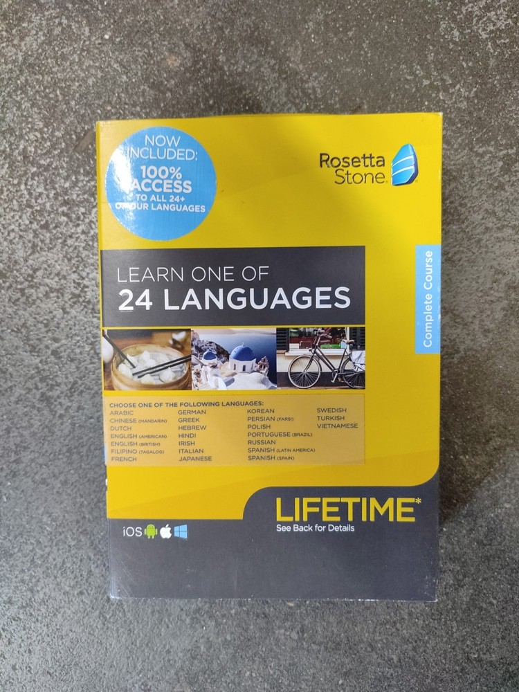 Rosetta Stone Learn 24 Language Courses by Lifetime Access