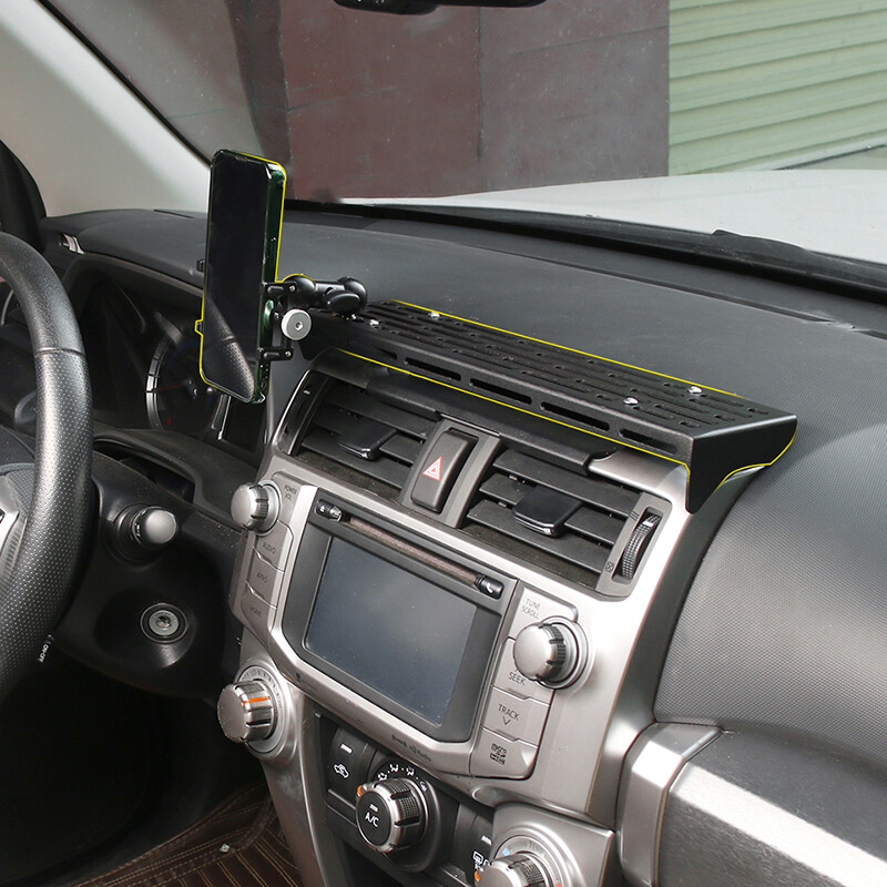 Center Console Dashboard Phone Holder Expansion Bracket Rack For 4Runner 2010+