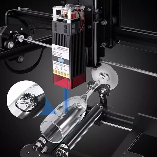 Y axis 360° Laser Rotary Roller Engraving RotatingPlatform forCylindrical Object