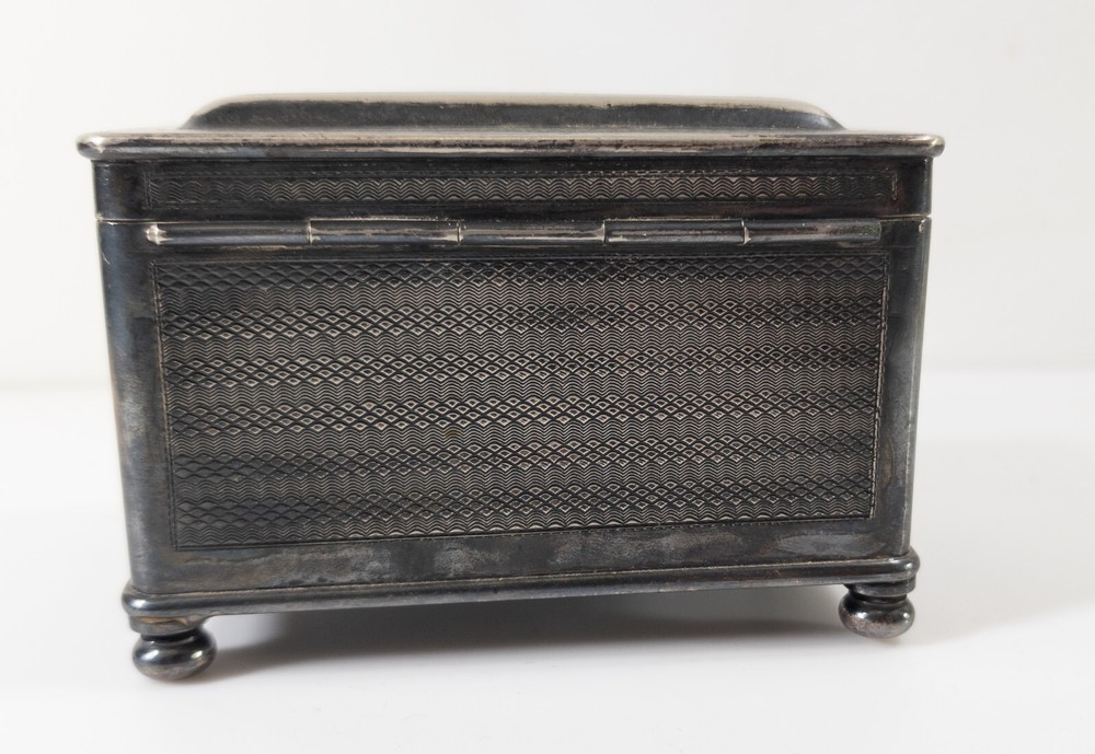 Antique Krupp Berndorf German Silverplate Etrog Sugar Box