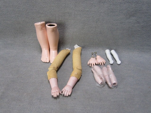 Vintage Doll Arms Legs Hands