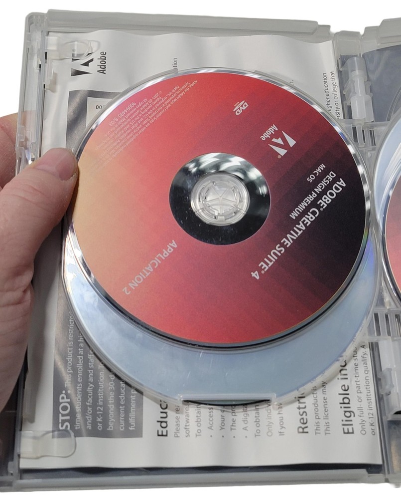 Adobe Creative Suite 4 CS4 Design Premium MAC OS Student Version W/ Product Code