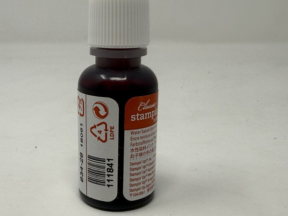 Stampin Up Reinker Tangerine Tango Ink Refill Bottle